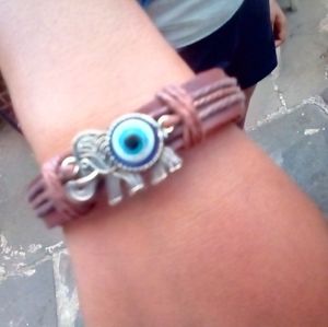 Turkish Anti evil Eye lucky Elephant bracelet